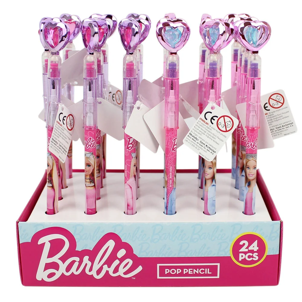barbie Geçmeli Kalem B-1032 Taşlı Kalp 24/576