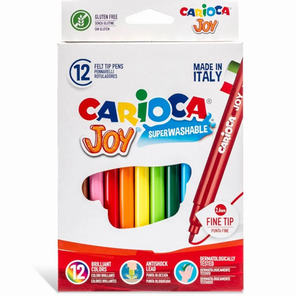 Carioca Keçeli Kalem Joy Süper Yıkanabilir 12 Li 40614