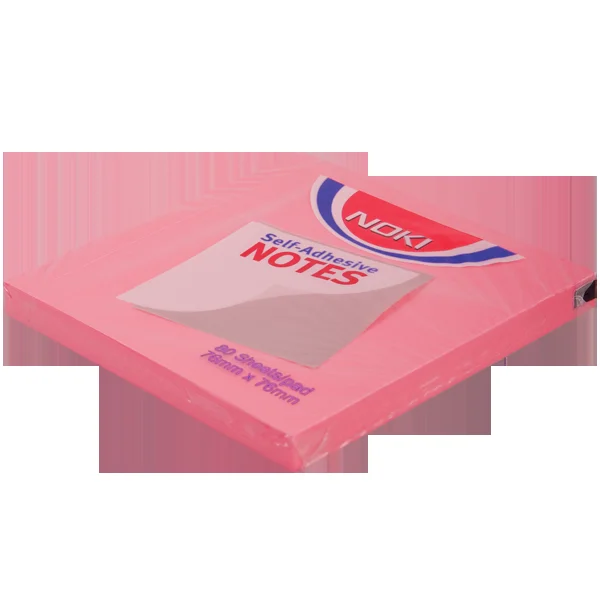 Noki Yapışkanlı Not kağıt 76x76 A.Pembe 12166
