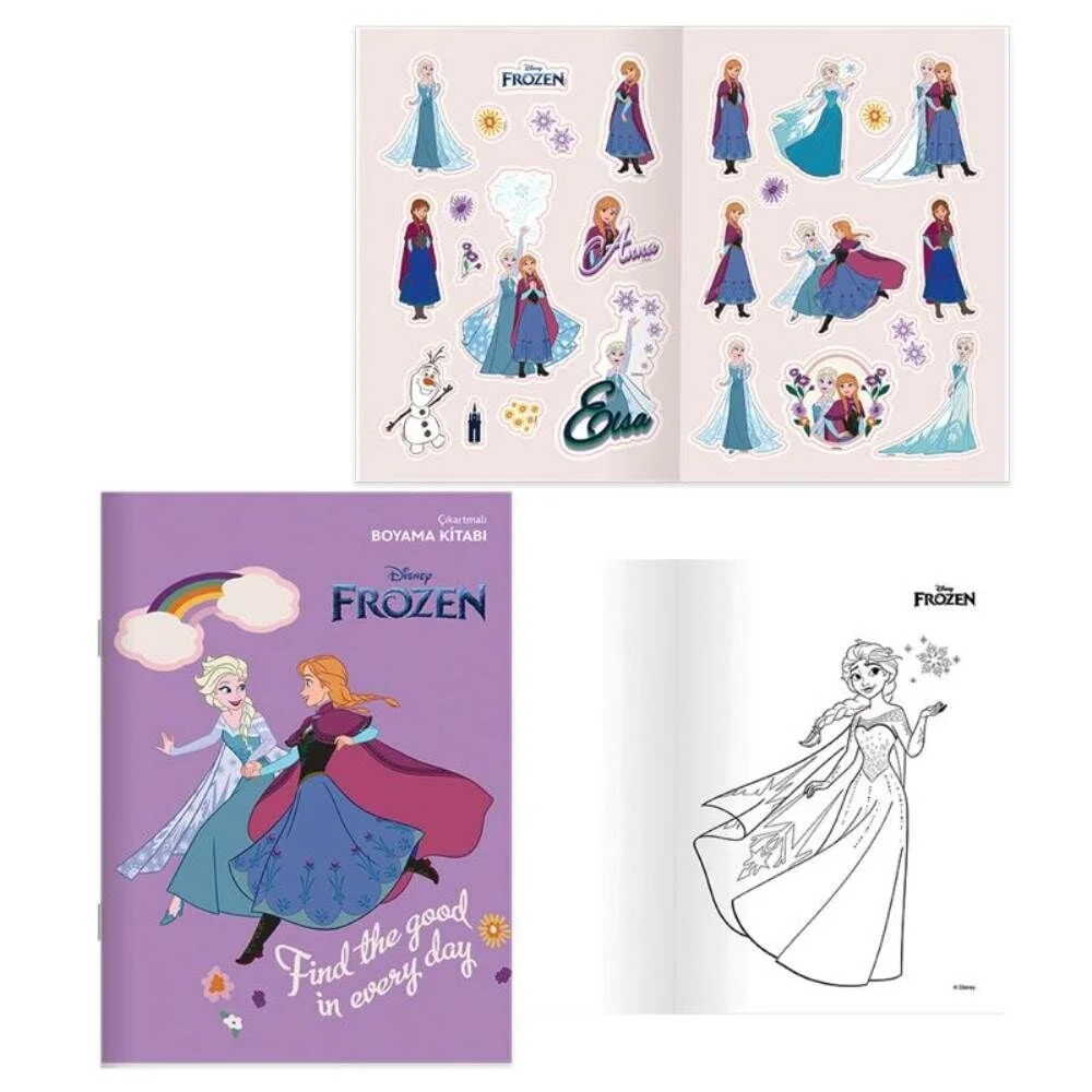 Keskin Color Boyama Kitabı Çıkartmalı Frozen 20x28 8 YP