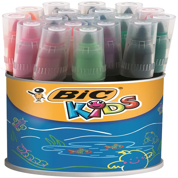 Bic Keçeli Kalem Visa Fırça Uç 18 Renk 828965