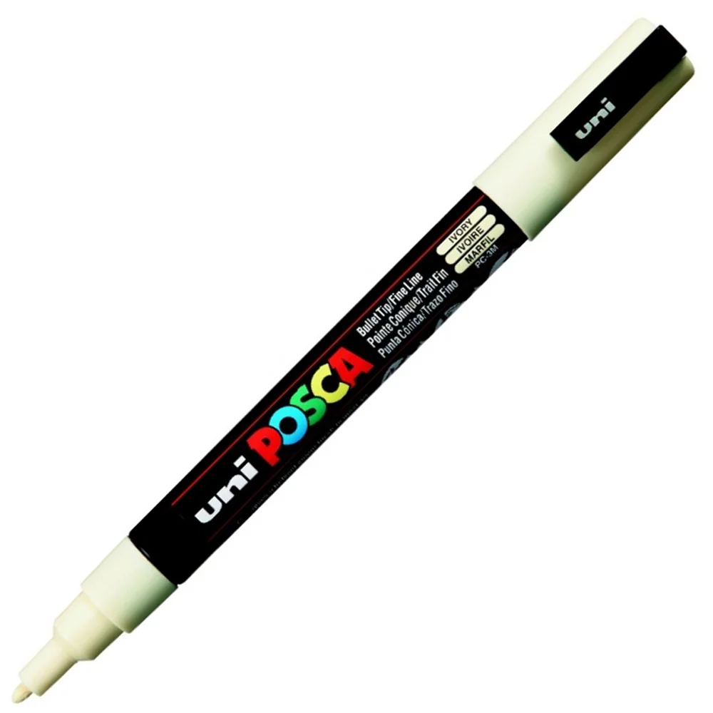 Uni-Ball Posca 0.9-1.3 Su Bazlı Poster Markörü Fildişi N PC-3M