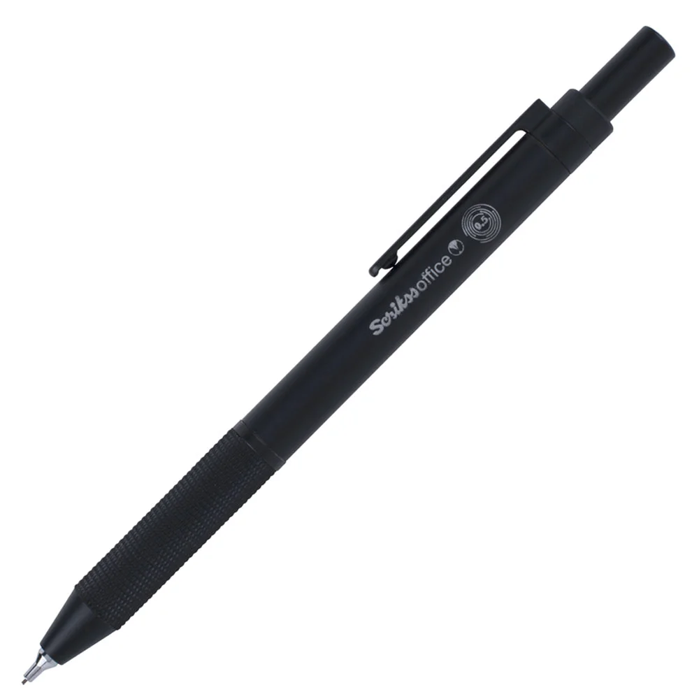 Scrikss Versatil Kalem Twist 0.5 MM Siyah Şeffaf Ambalaj