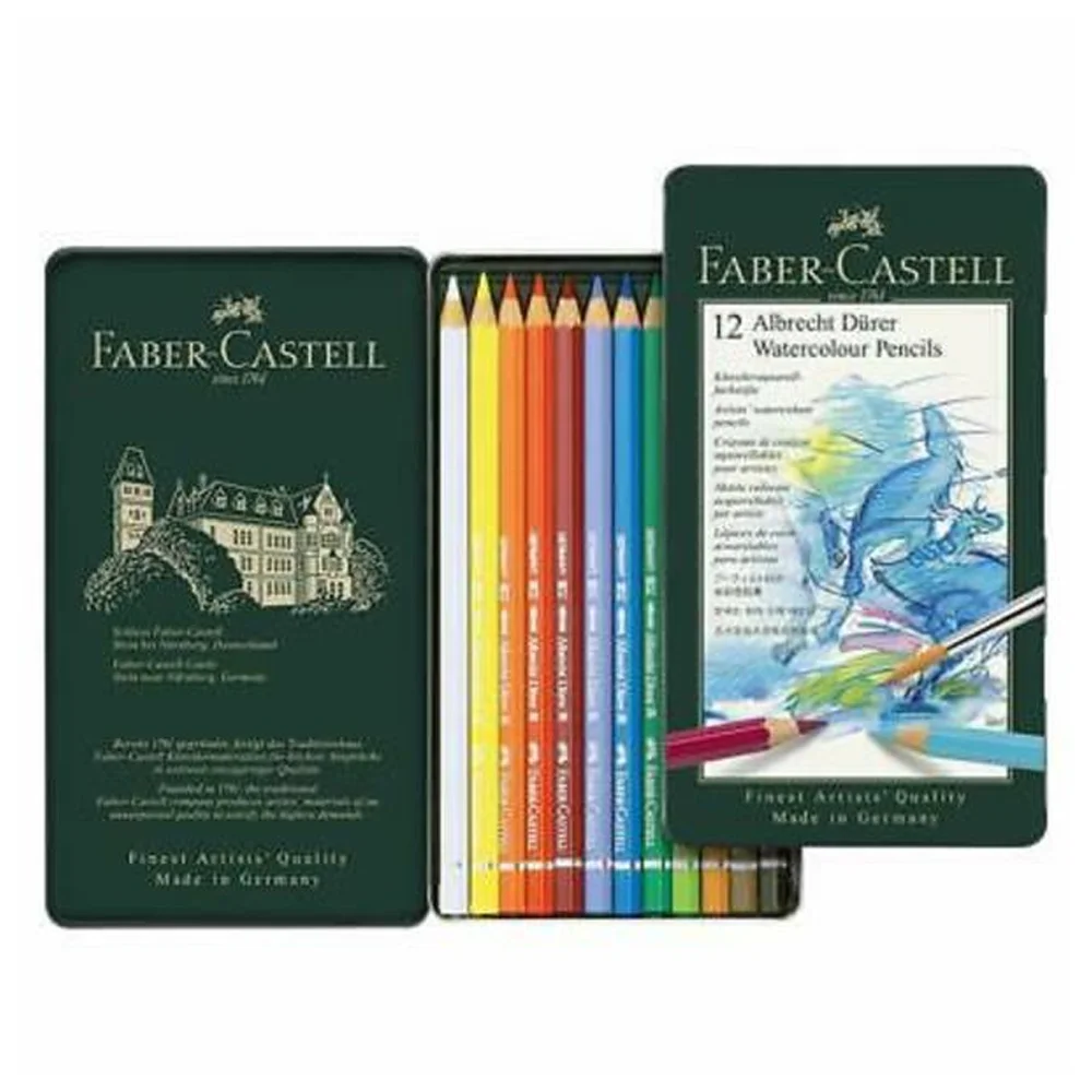 Faber-Castell Sanatsal Kuru Boya Albertcht Dürer Aquareli Boya Kalemi  12 Renk