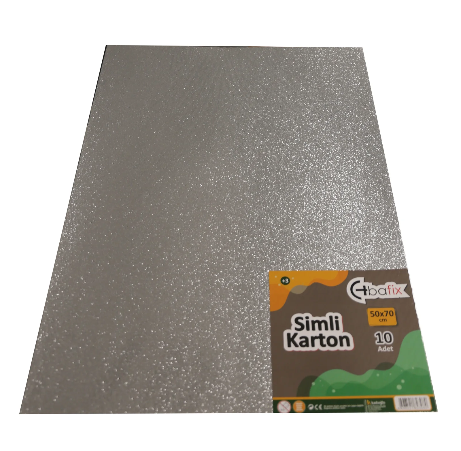 Bafix Simli Karton 50x70 Gümüş (Silver)