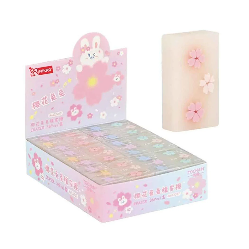 Mikro Silgi Sakura Cuta Bunnyeco Pvc 36 Lı E2207