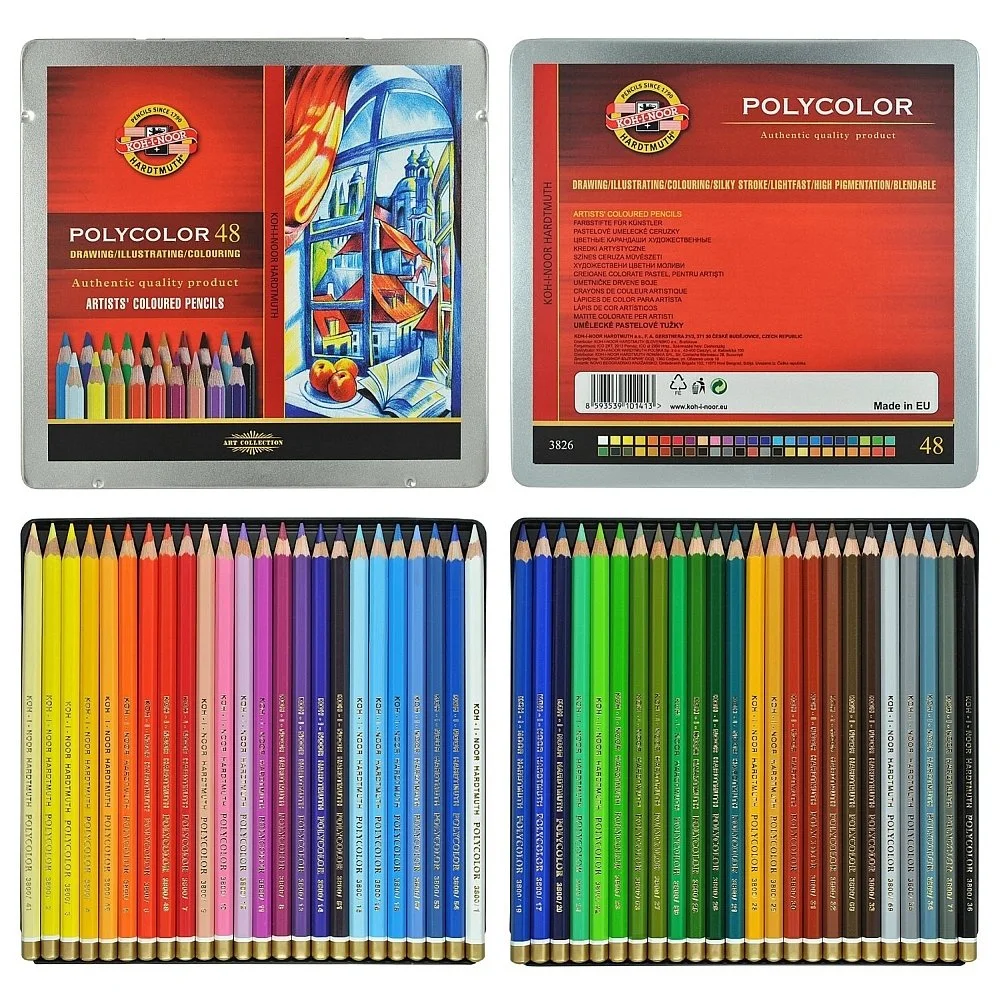 Koh-i Noor Polycolor Kuru Boya Kalemi 48 Renk Set