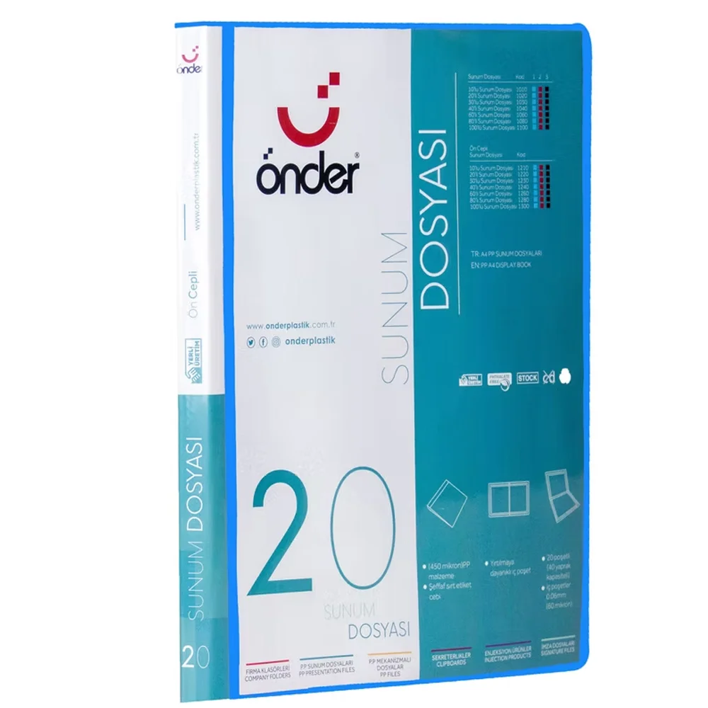 Önder Sunum Dosyası PP Öncepli 20 Li Mavi 1220-1