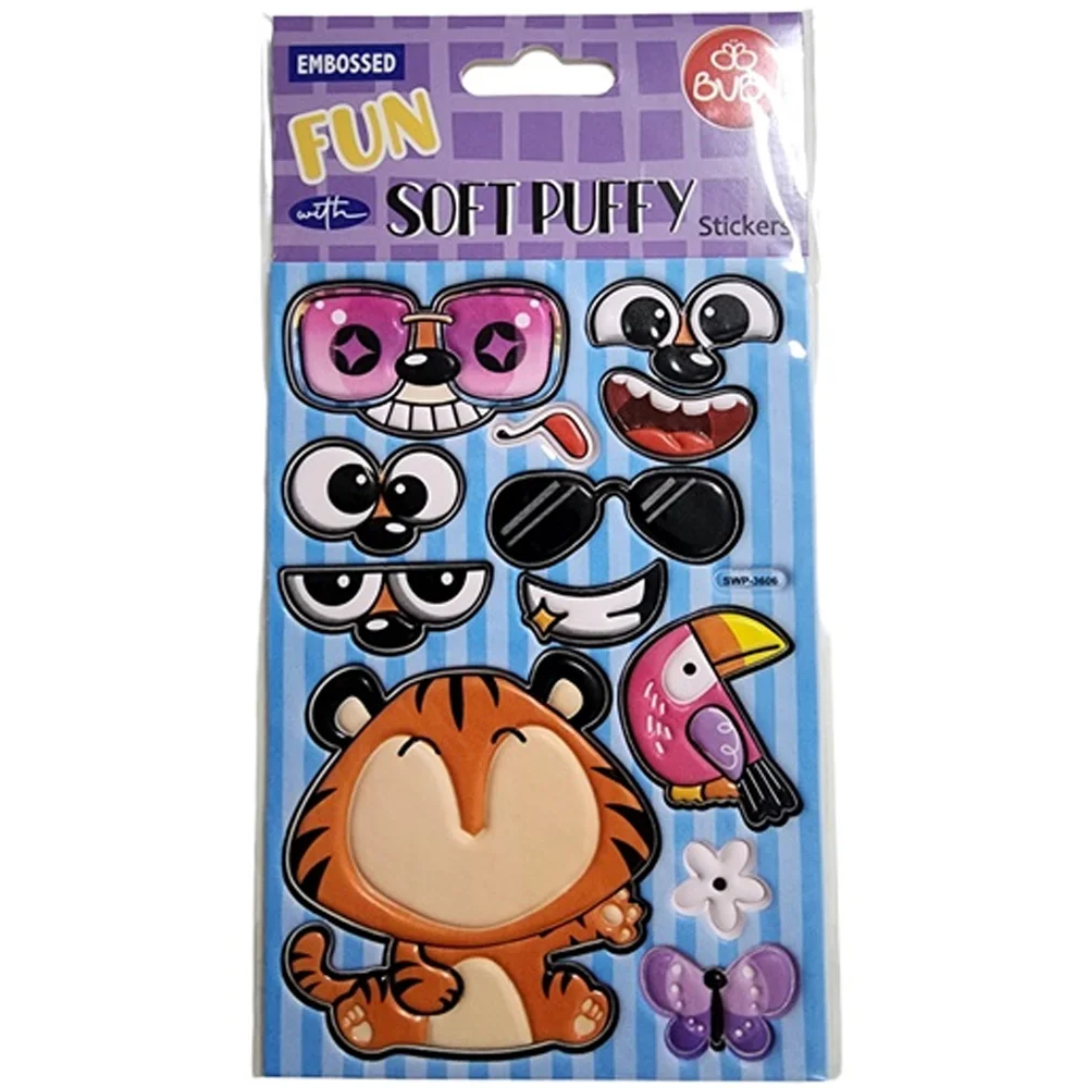 Bu-Bu Stickers Soft Puffy Kedi 20.5X10.5
