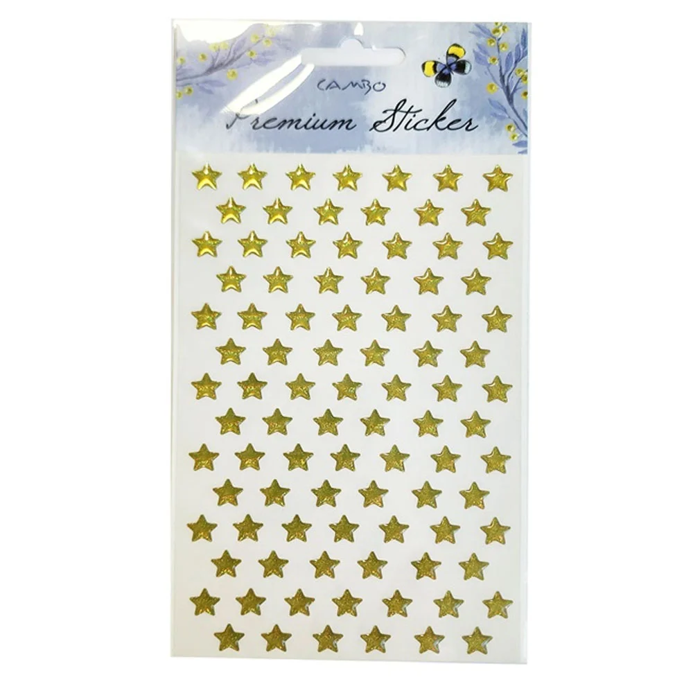 Bu-Bu Damla Gold Yıldız Sticker