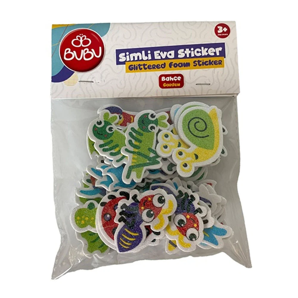 Bu-Bu Simli Eva Sticker Bahçe 33 Lü