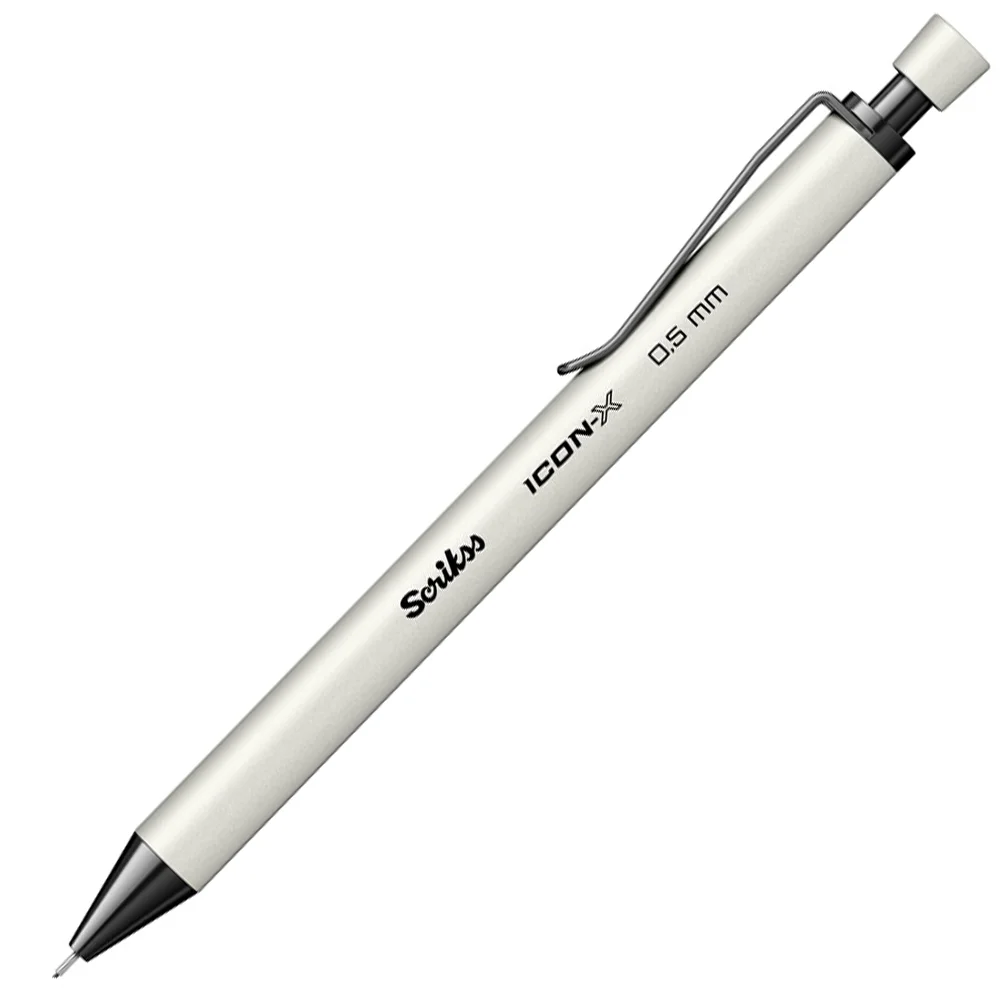 Scrikss Versatil Kalem Icon-x Metal 0.5 MM Beyaz 12 Li