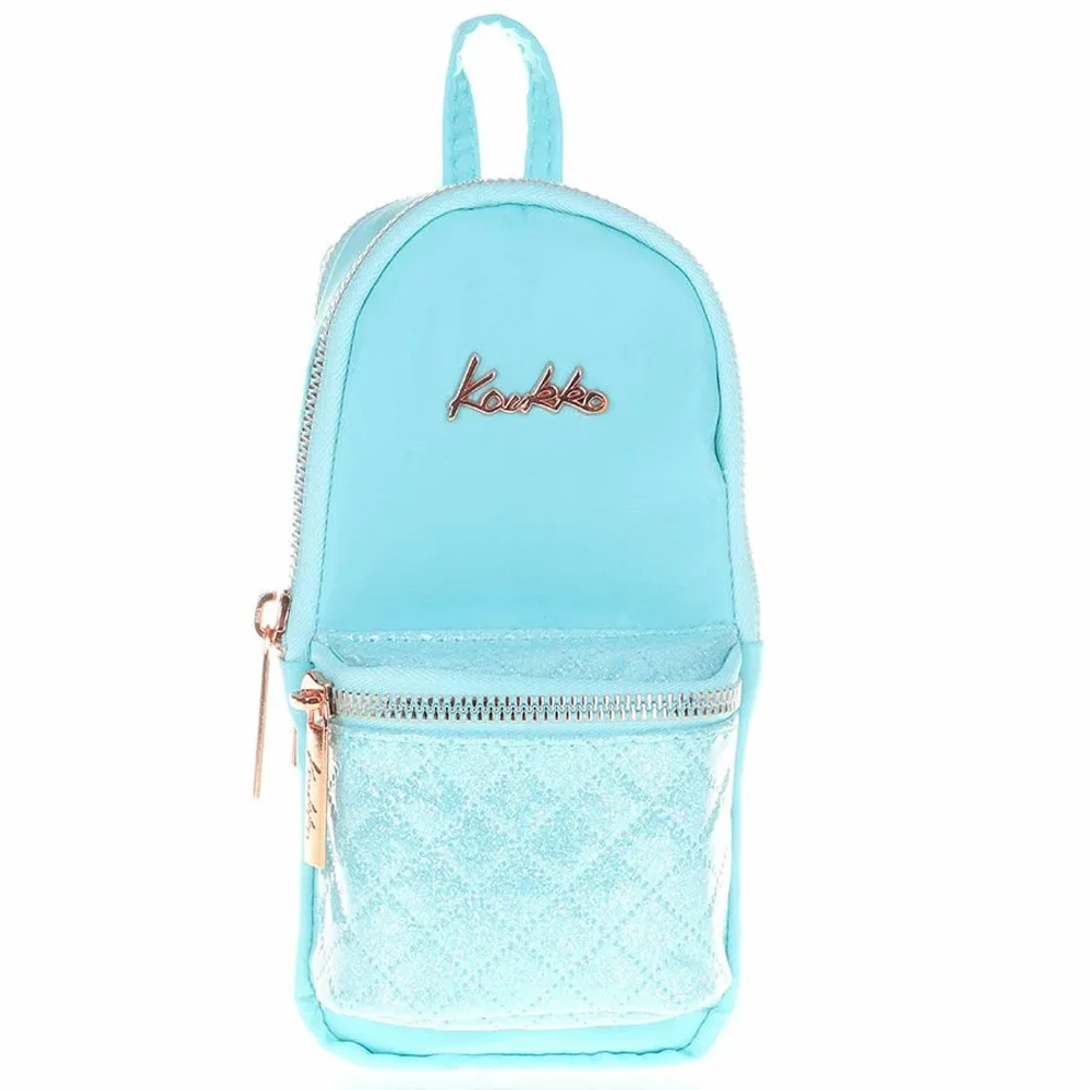Kaukko Kalem Çantası Bright Junior Bag Kapitone-Turkuaz K2462