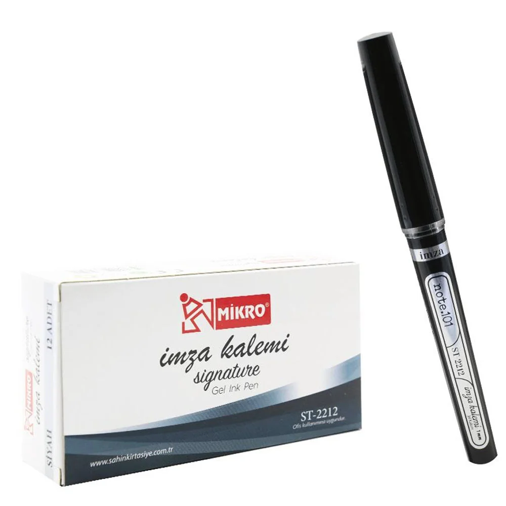 Mikro Roller Kalem İmza Kalemi Siyah ST-2212