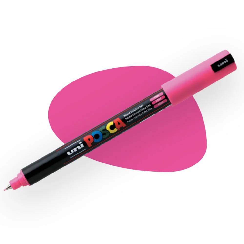 Uni-Ball Posca 0.7 Su Bazlı Boyama Markörü A.Pembe N