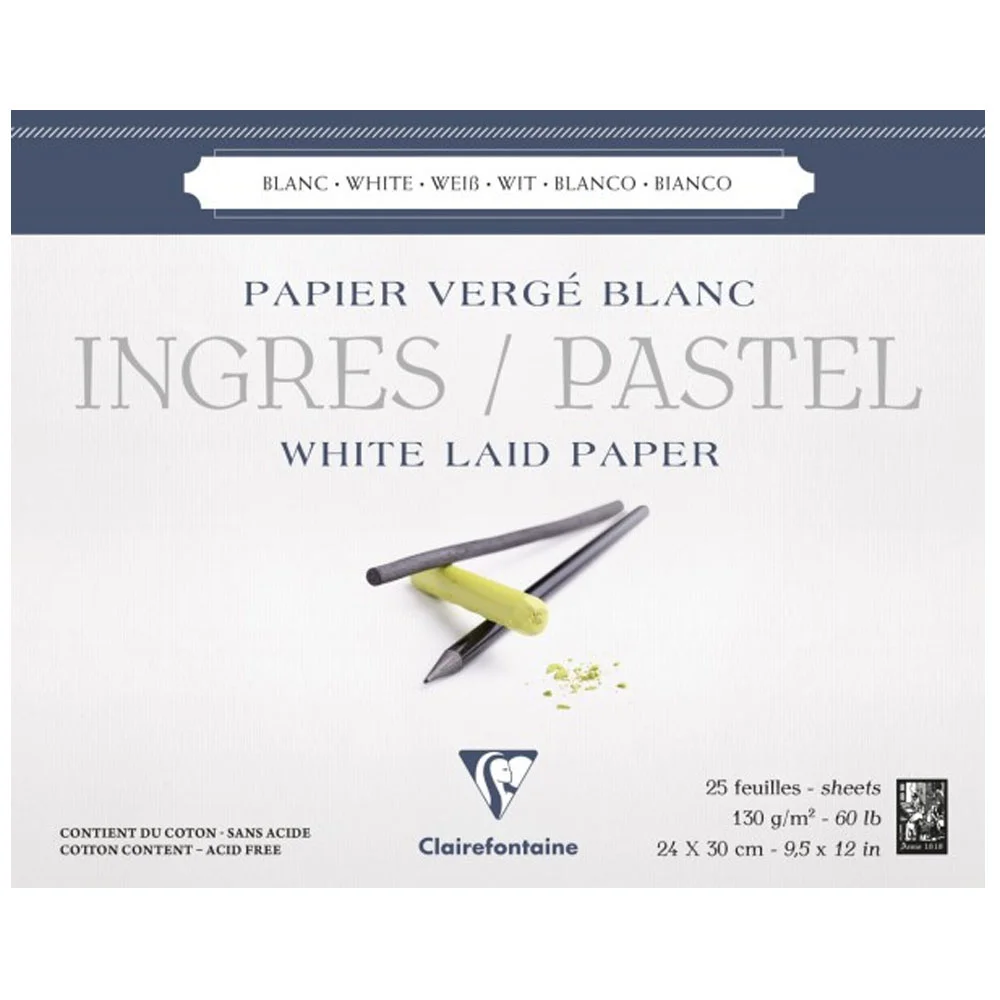Ingres Pastel White Blk 24x30 130g.25yp Uz Kn Yp-