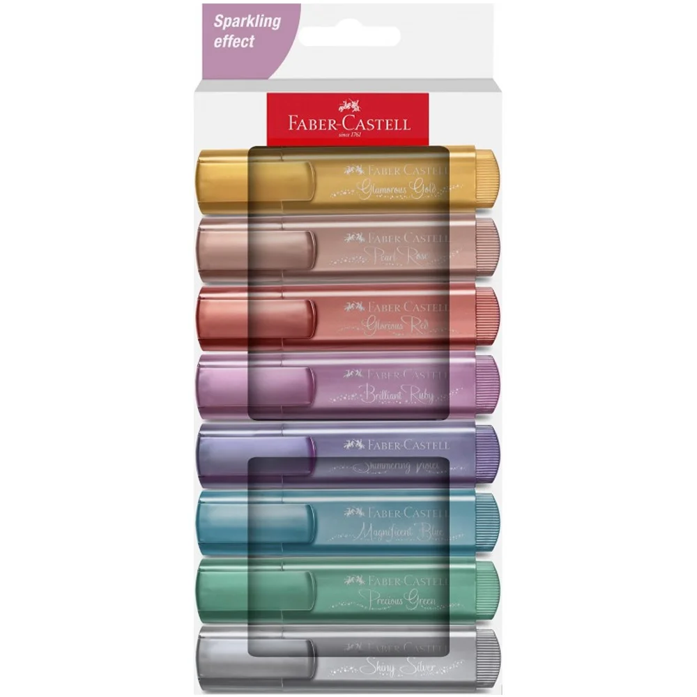 Faber-Castell Fosforlu Kalem 46 Metalik 8x 2024 5030254678