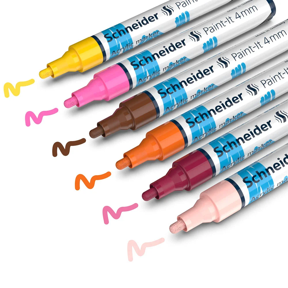 Schneider 320 Akr. Marker 4 Mm 6 Lı Set 120297