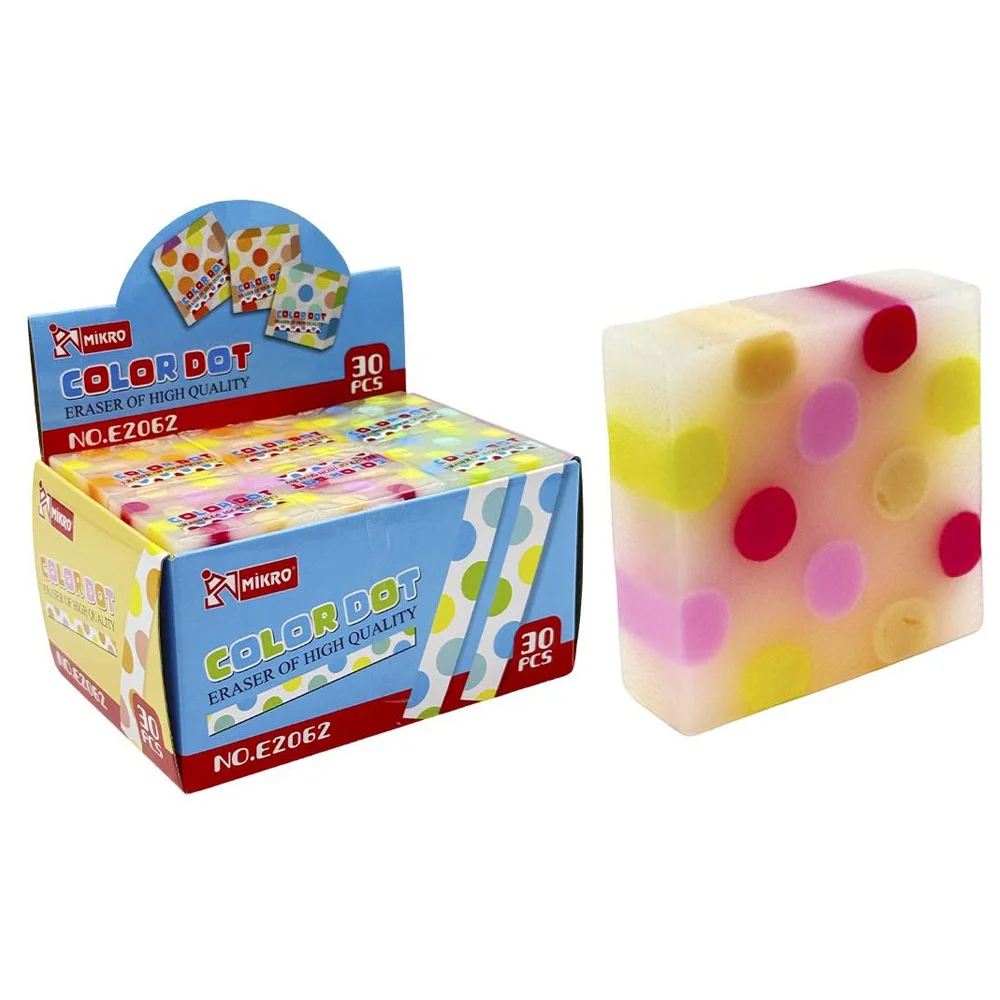 Mikro Silgi Color Dot Eco Pvc 30 Lu E2062