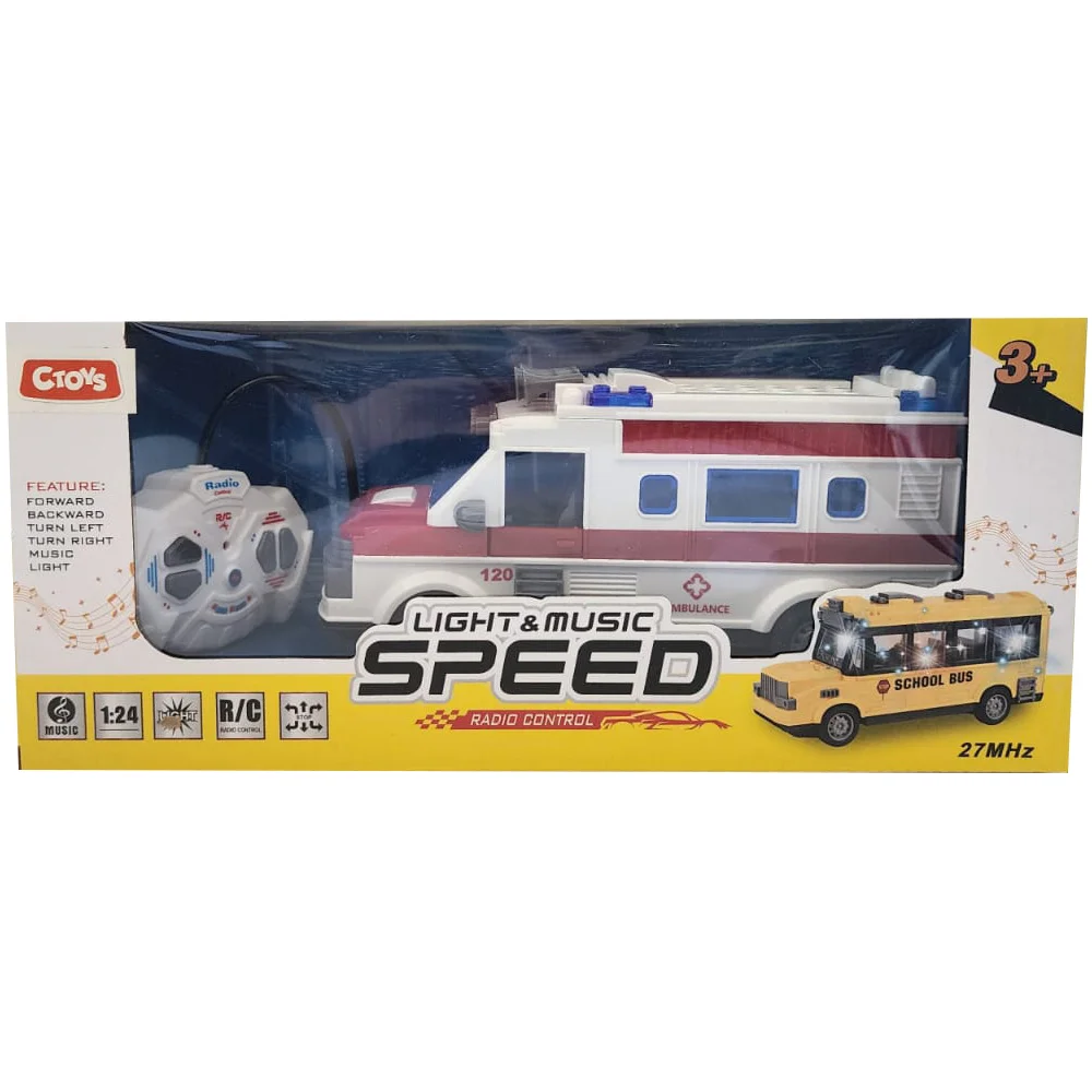 Ctoy&nbsp;Oyuncak&nbsp;Işıklı Sesli Ambulans&nbsp;CTOY-WL-167B