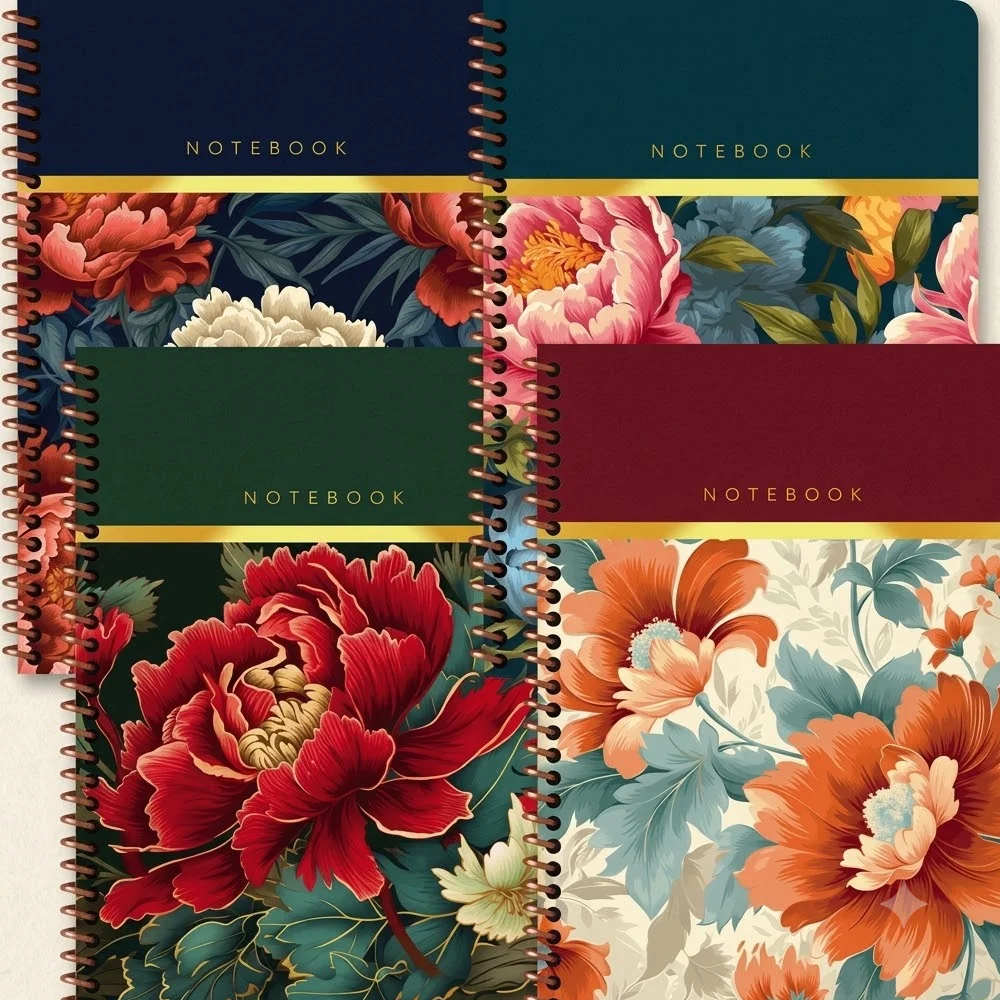 Keskin Color Spiralli Sert Kapak Bahçe Defter 17x24 100 YP Çizgili 418951-99