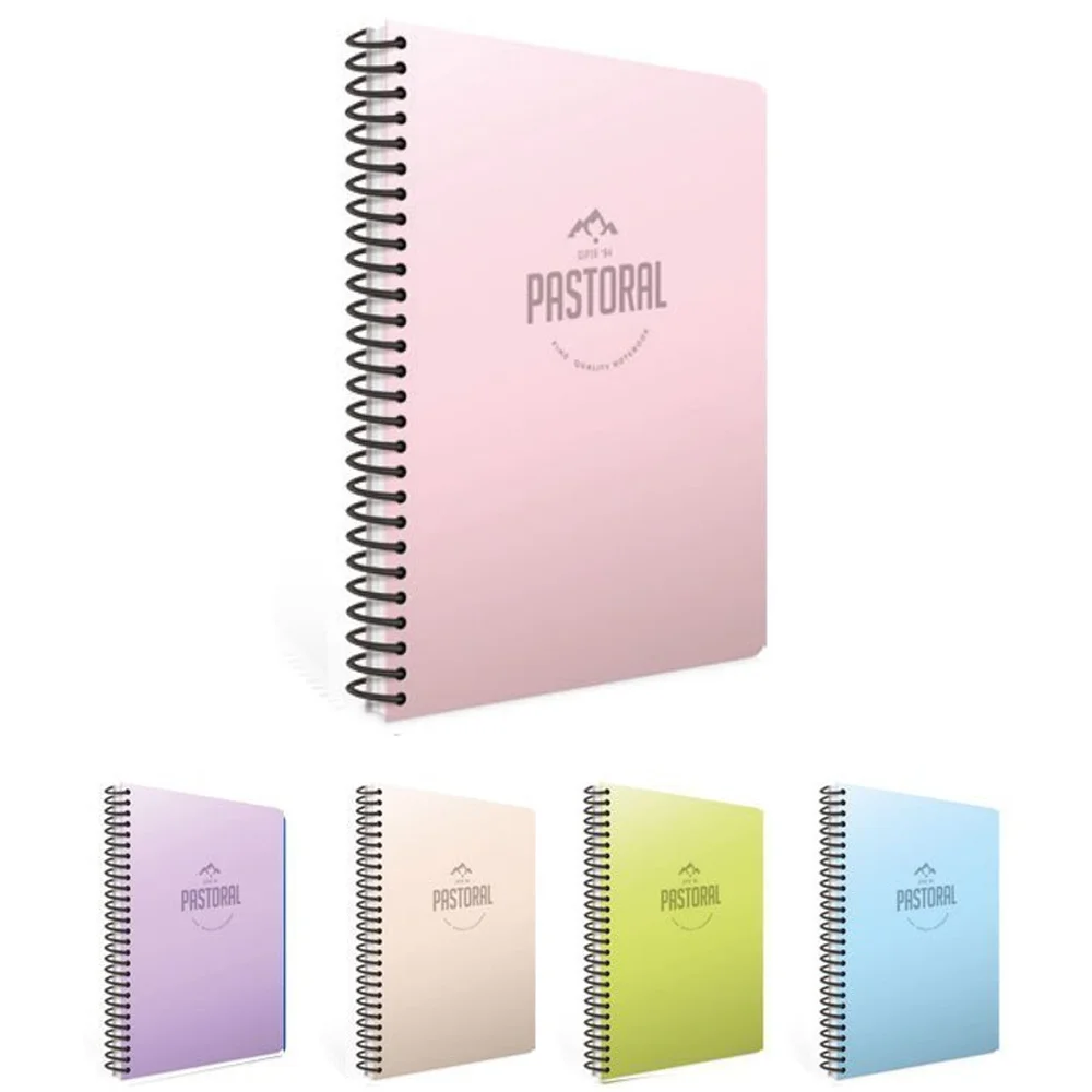 Gıpta Spiralli Plastik Kapak Defter Pastoral A4 160 YP Çizgili