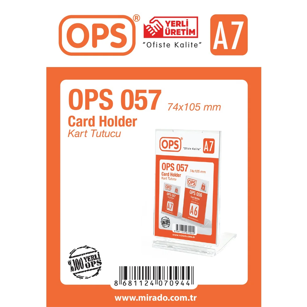 Ops Kart Tutucu A7 Dikey DP 057