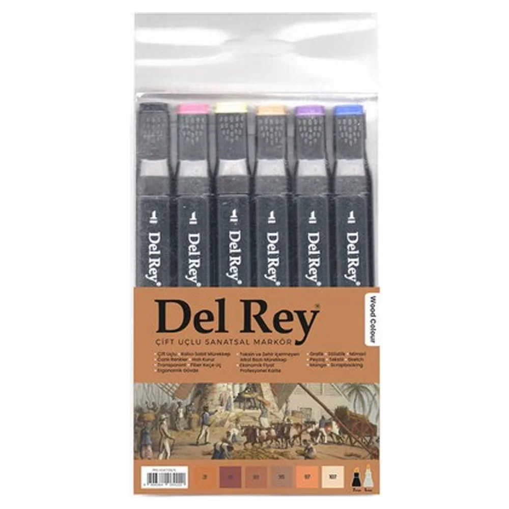 Del Rey Twin Marker 6 Lı Ahşap 2191/93/95/97/107