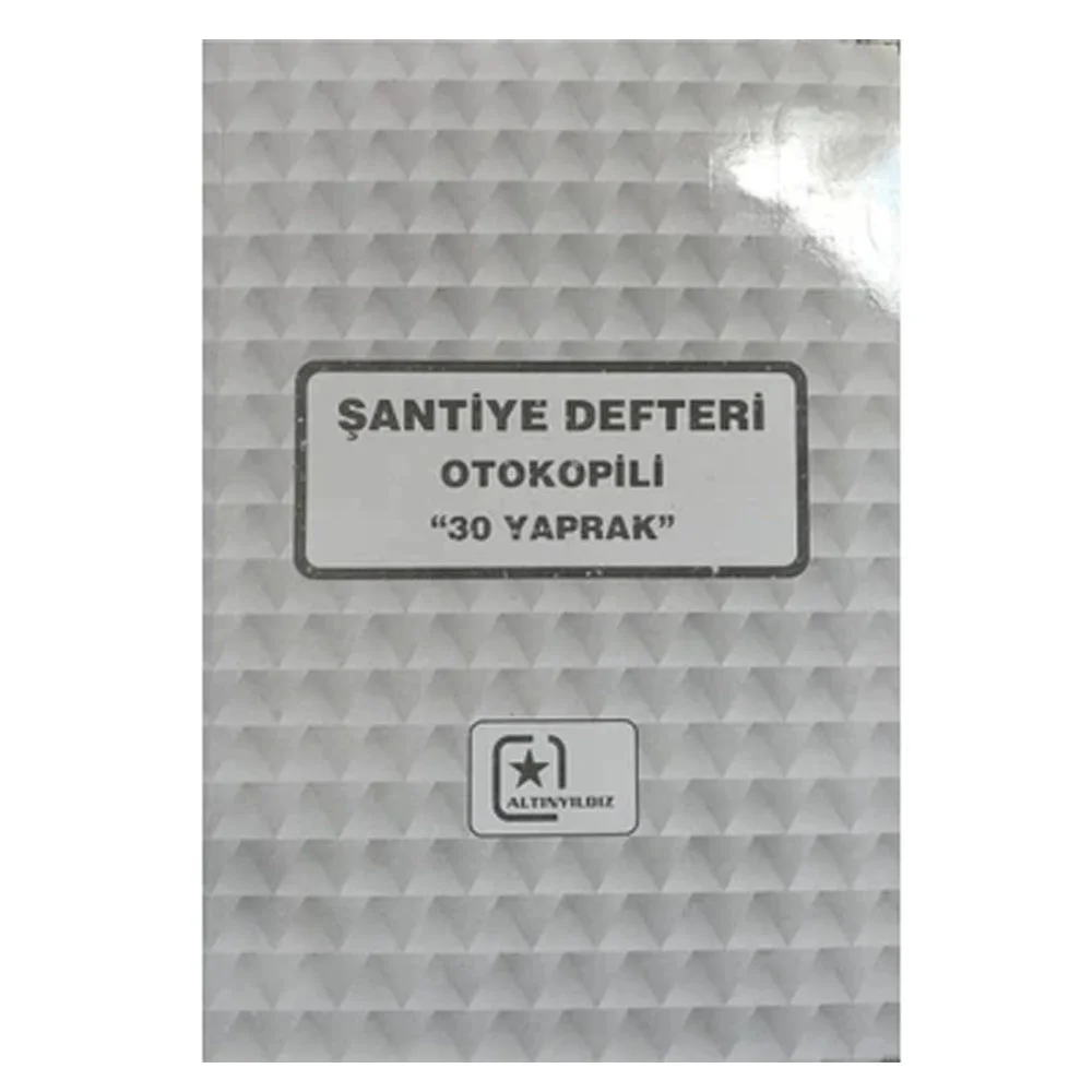 Altınyıldız Şantiye Defteri Aylık Otokopili 3. Nüsna