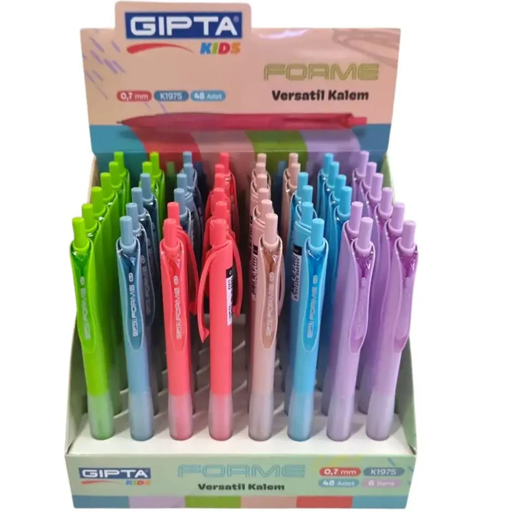 Gıpta Versatil Kalem Forme 6 Renk 0.7 MM 48 Li