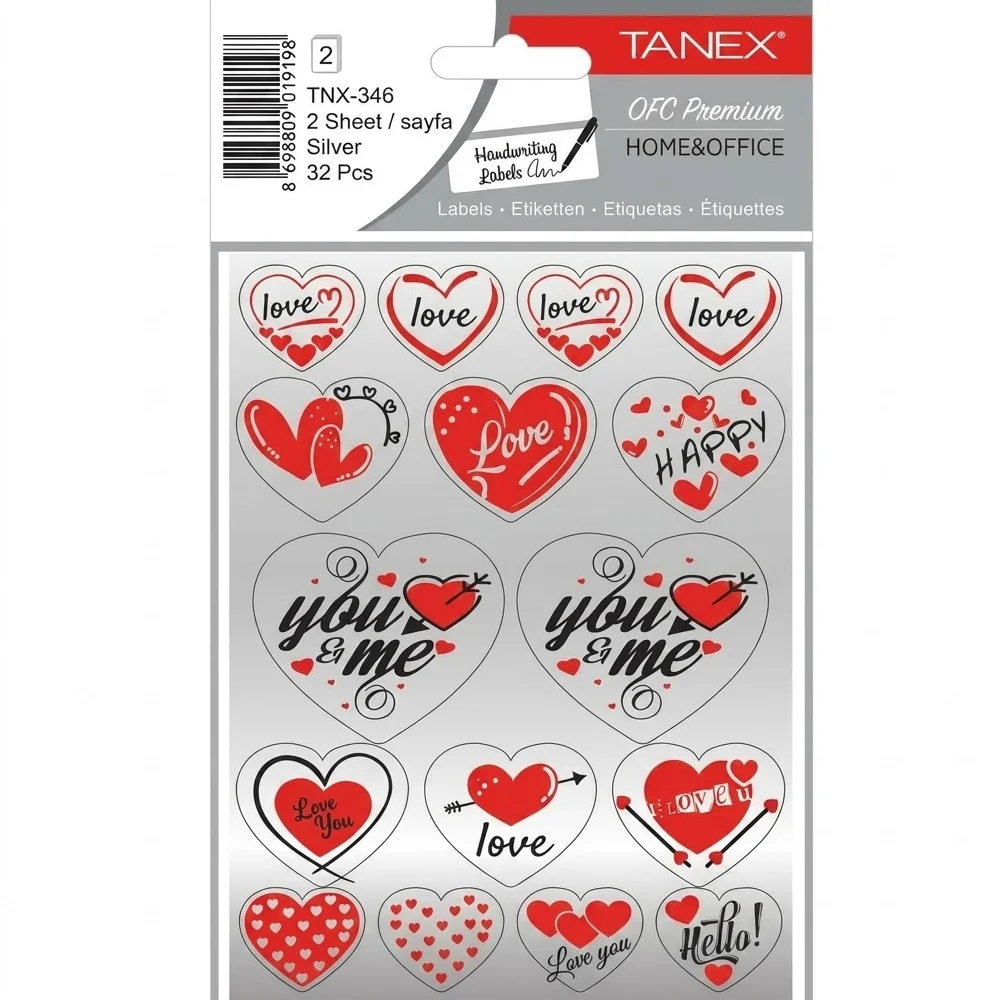 Tanex Silver Kalp Etiketi-6 2 Ad. Tnx-346