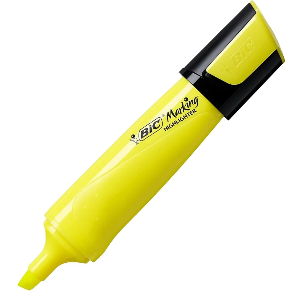Bic MarKing Flat HighLighter 10 Lu Sarı