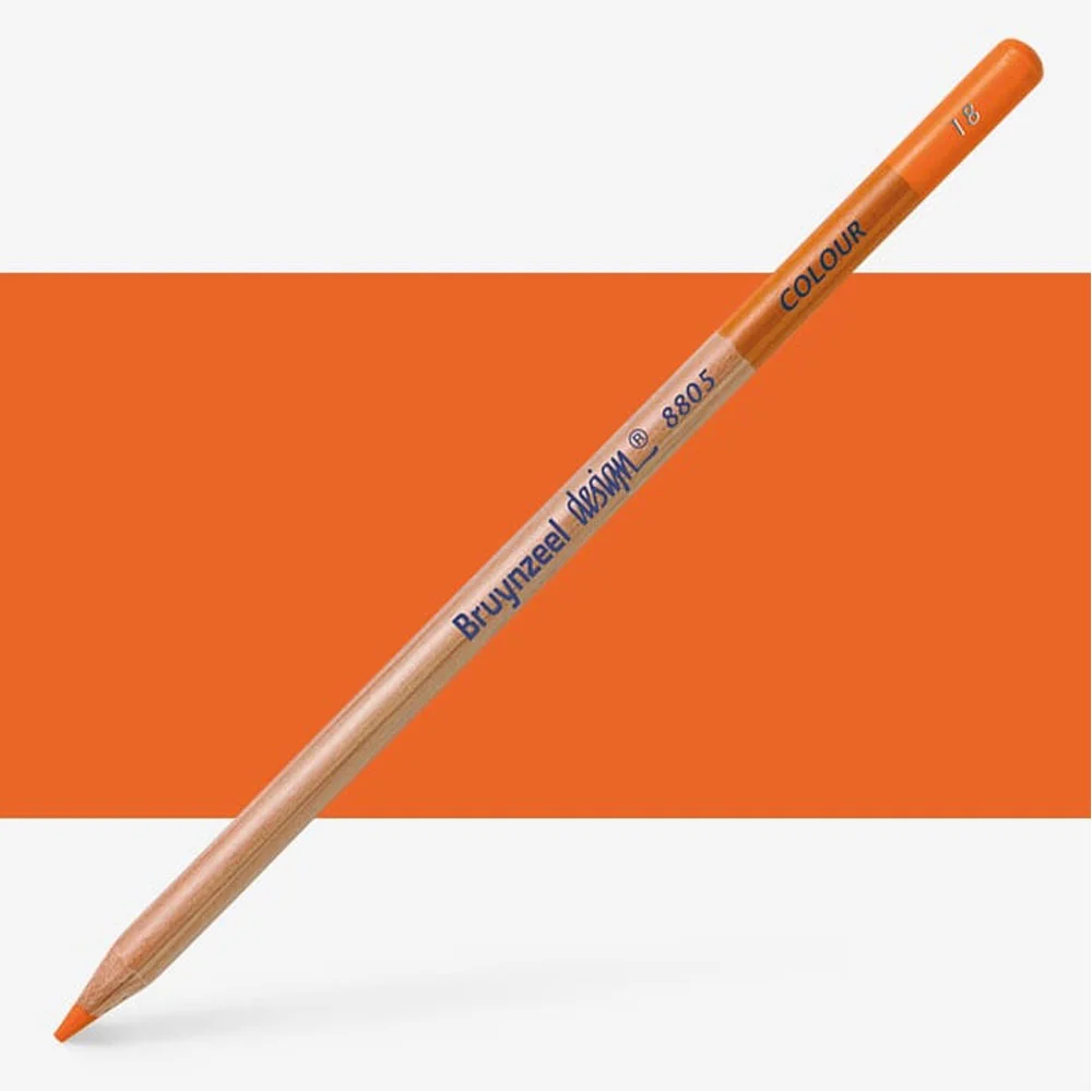 Bruynzeel Design Colour Permanent Orange Pencils
