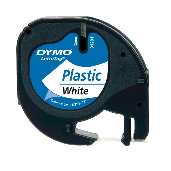 Dymo Letratag Şerit Plastik 12 MMx4 MT Beyaz 91201 59422