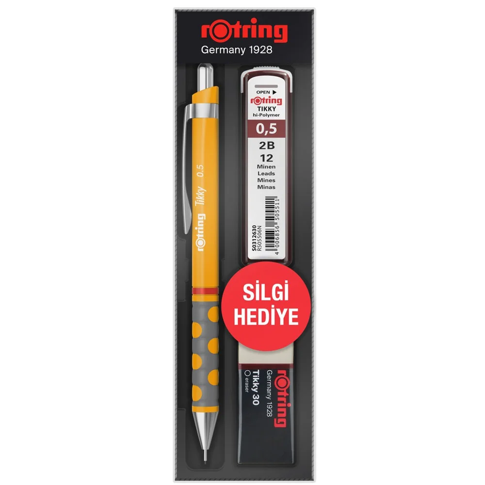 Rotring Okul Seti Tikky Rd 0.5+Min Silgi Hediyeli Mango Turuncu