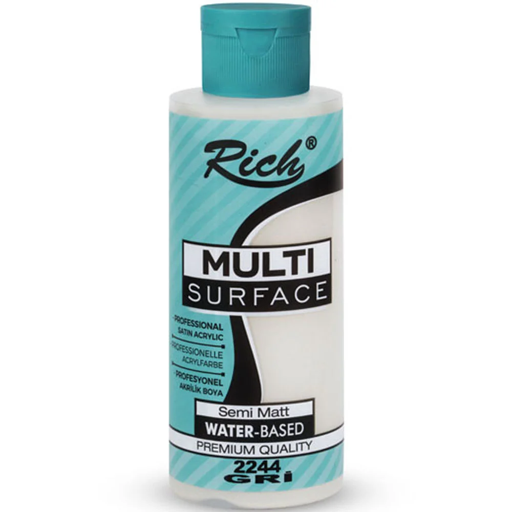 Rich Akrilik Boya Multi Surface 120 CC Gri 2244