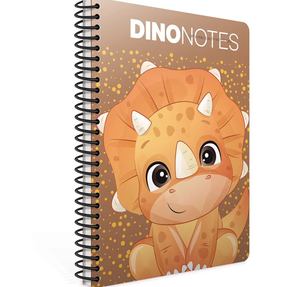 Gıpta Dino Notes Spiralli Karton Kapak Defter A4 80 Çizgili