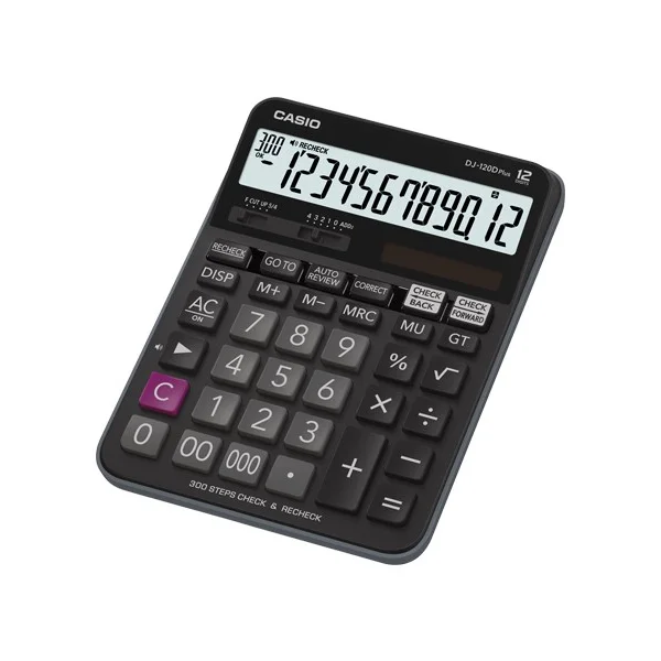 Casio Hesap Makinesi Masaüstü 12 Hane Check Control DJ-120D Plus