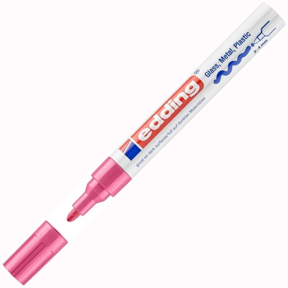 Edding Markör Dekor Boya Yuvarlak Uçlu 2-4 MM Pembe 750CR