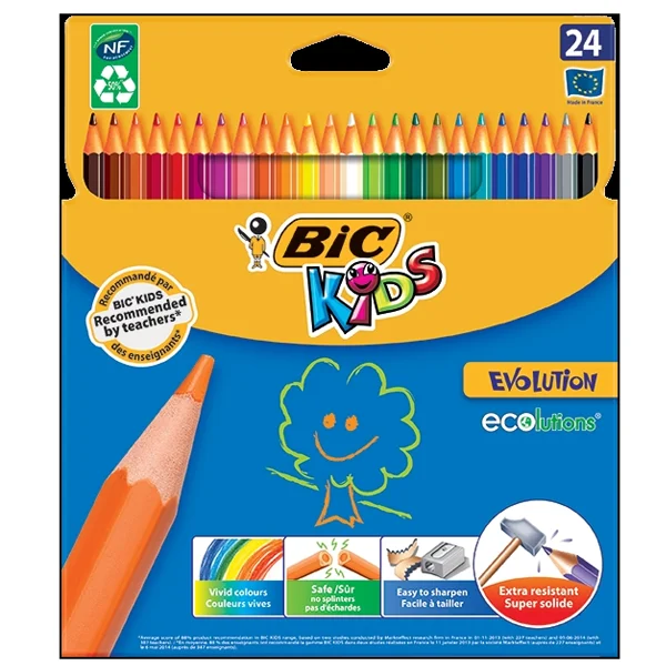 Bic Kuru Boya Evolution 24 LÜ 937515