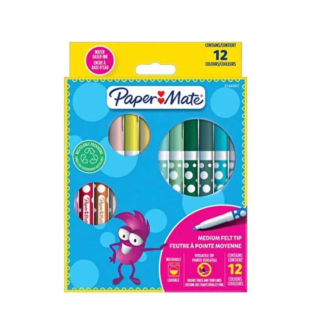 Paper Mate Keçeli Kalem 12 li
