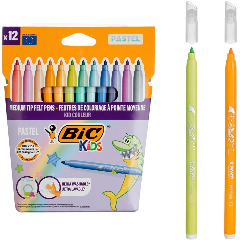 Bic Kıd Couleur Keçeli Kalem Pastel 12 Renk 520084