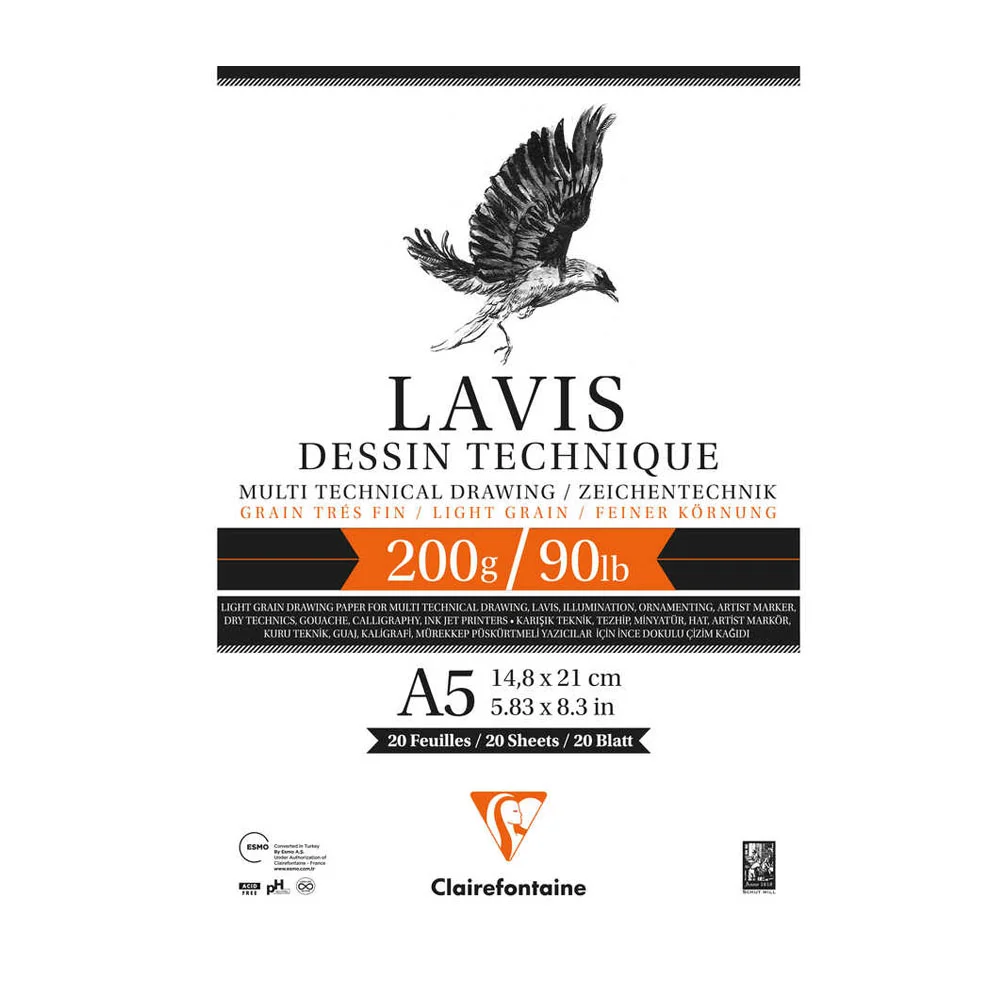 Clairefontaine Multi Teknik Lavis 20 Yp A5 Ypşk Dft