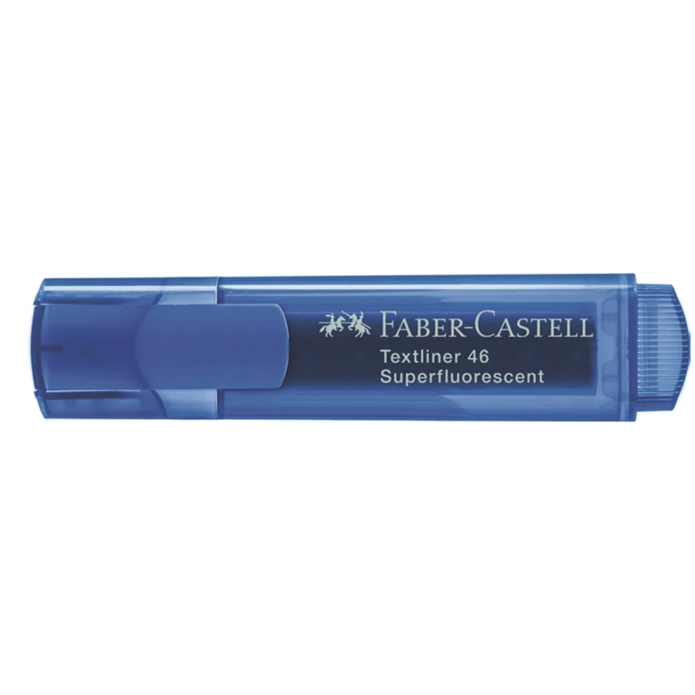 Faber-Castell Fosforlu Kalem 1546 Şeffaf Gövde Mavi 5030154652000