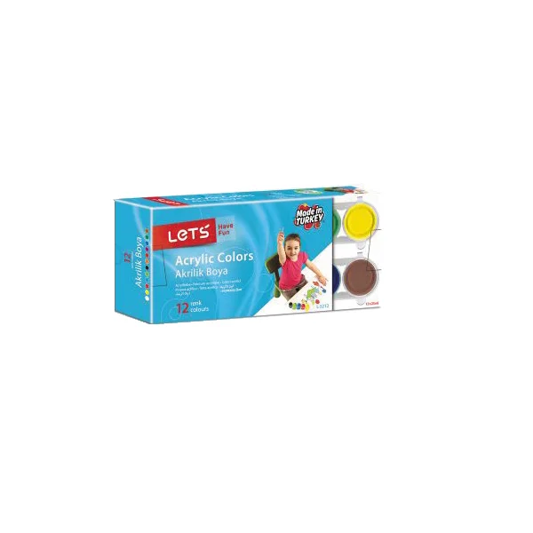 Lets Akrilik Boya 25 ML 12 Renk L-5212