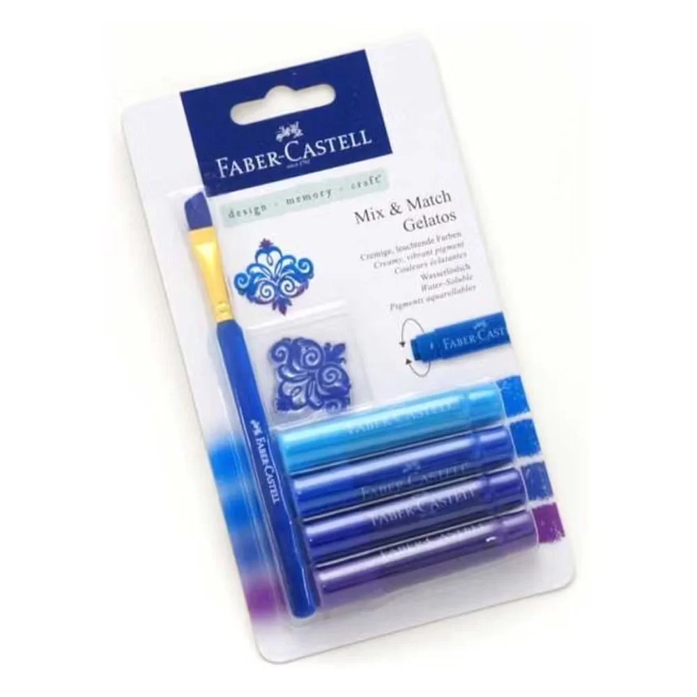 Faber-Castell Gelato Mum Boya Mavi Tonlar 4 Renk 121803