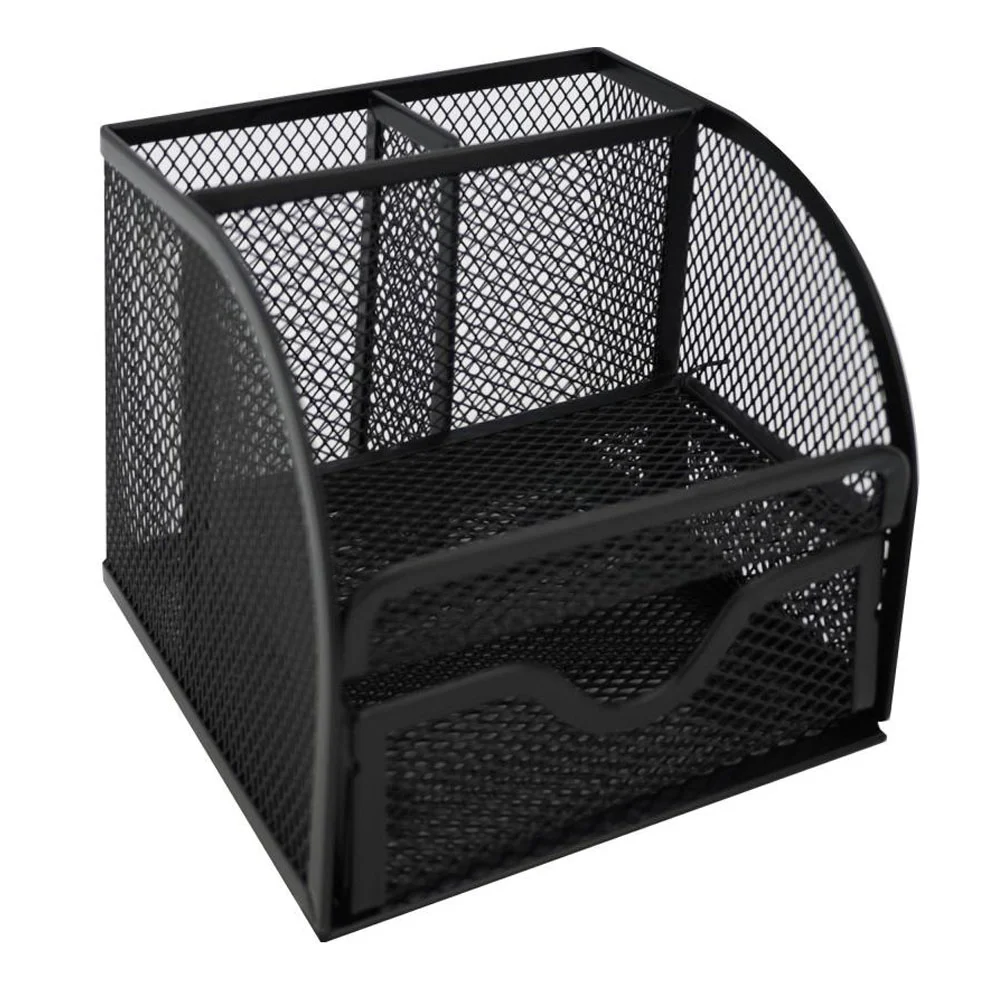 Bafix Masaüstü Kalemlik 4 Lü Metal Siyah mmk9061s