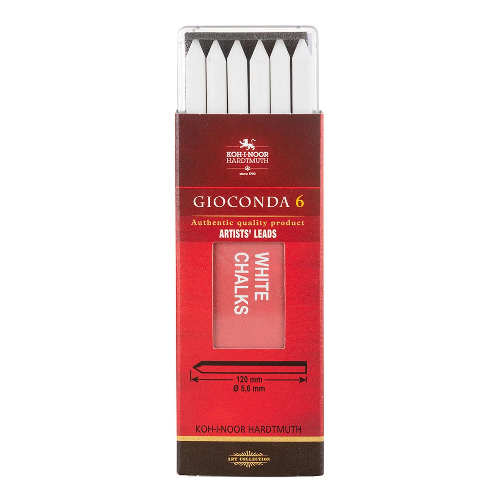 Koh-i Noor White Drawing Chalks 5,6-120 4371