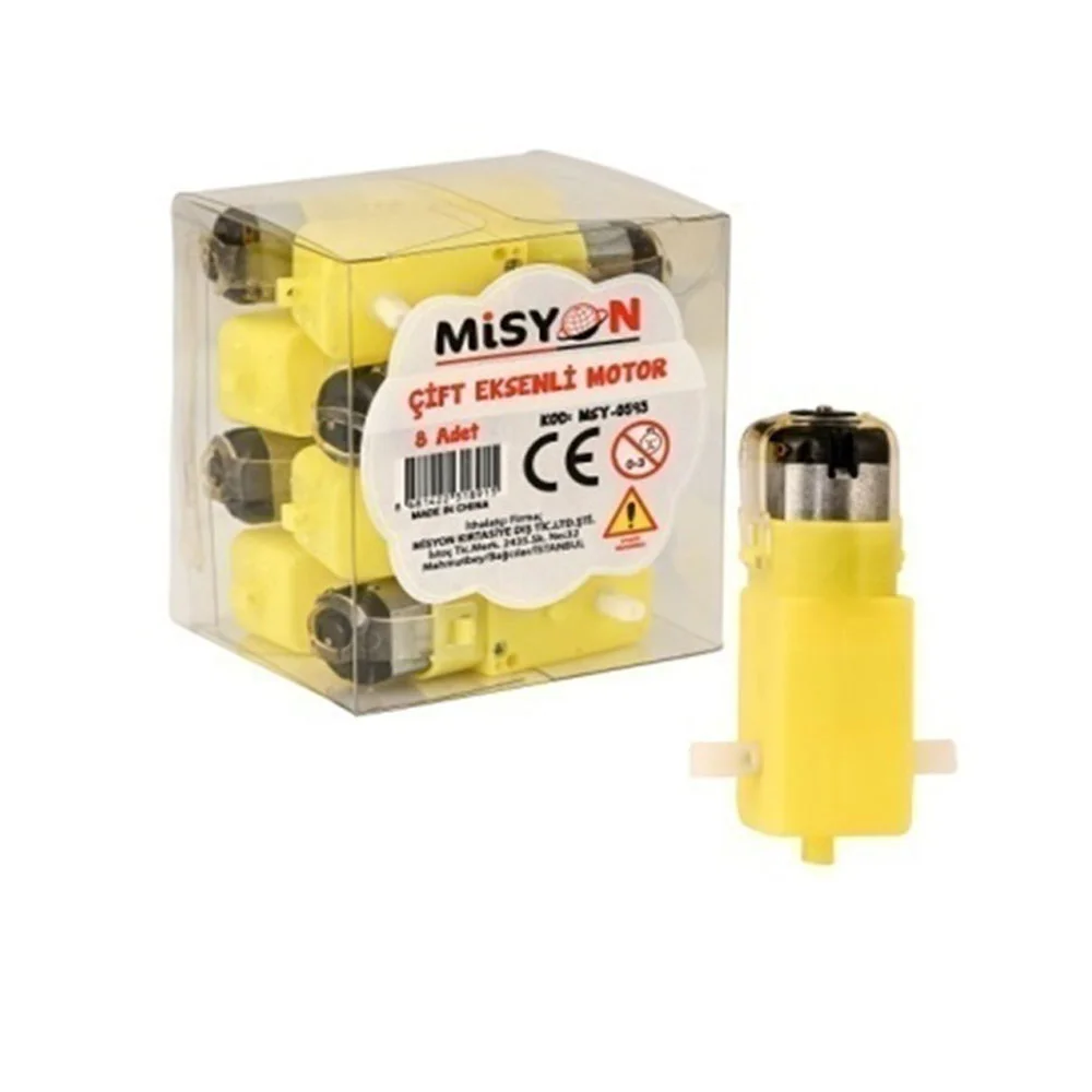 Misyon Çift Eksenli Dişli Motor Dc 3V - 6V MSY-0593