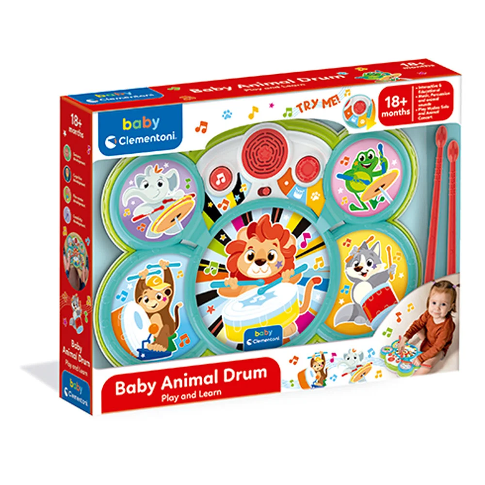 Baby Clementoni Bateria Dos Animais Cle-17598